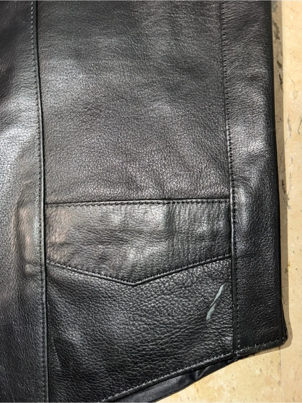 UNIK 90’s Vintage Leather and Native Beaded Vest Men’s 40 Large